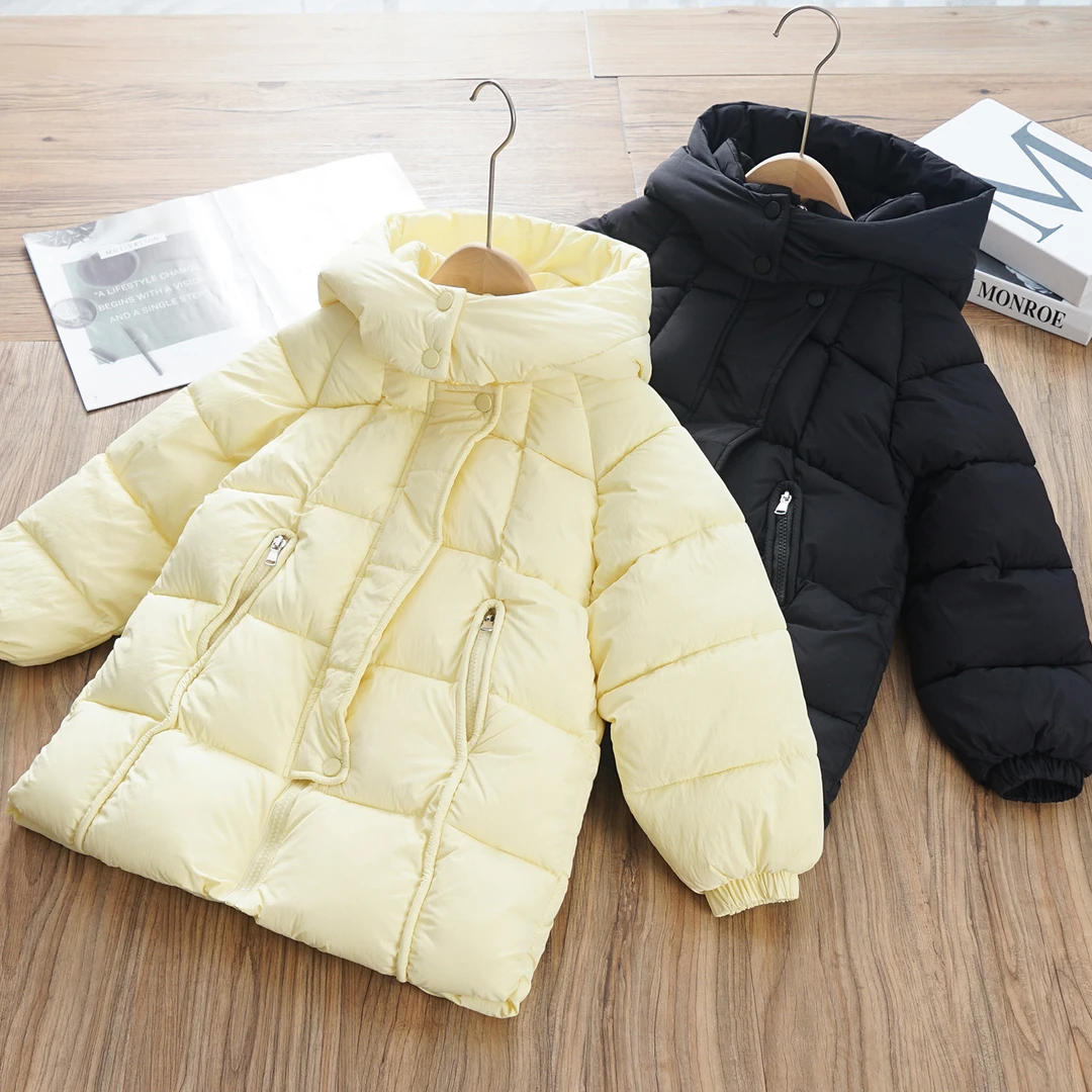 服中长款加厚保暖2025新冬季童装女童棉服棉衣外套上衣