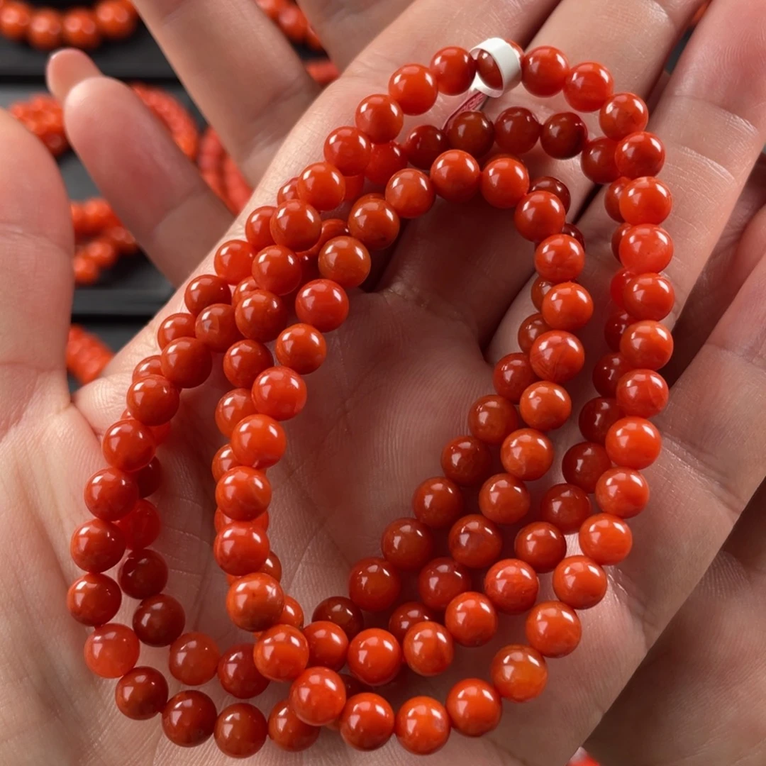 南红玛瑙未镶嵌手链妞5