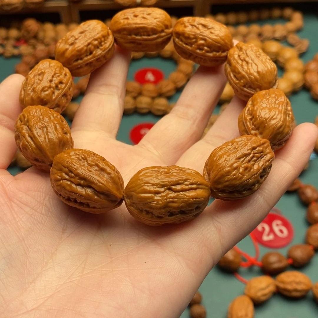 文玩核桃手串19尺寸枣