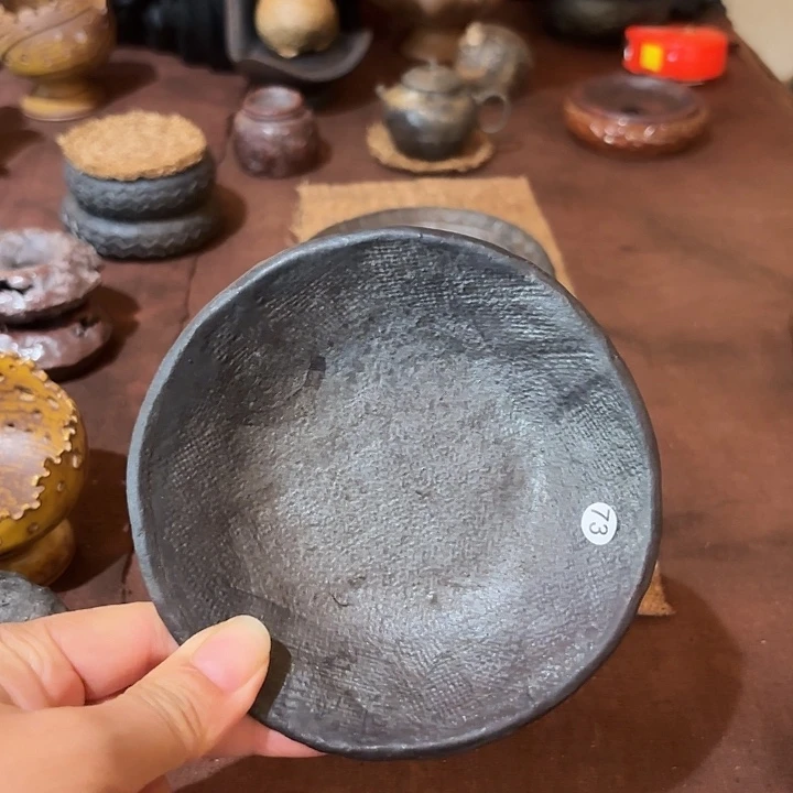 淘泥柴烧异形壶承