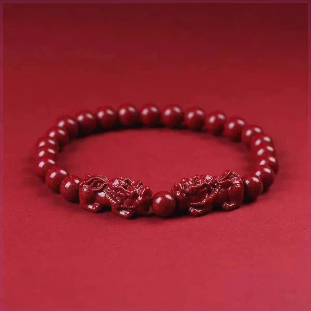 朱砂貔貅 吉祥招福纳福手串套装