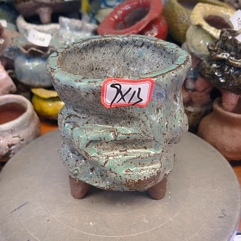 粗陶花盆手工花盆制作就这样的