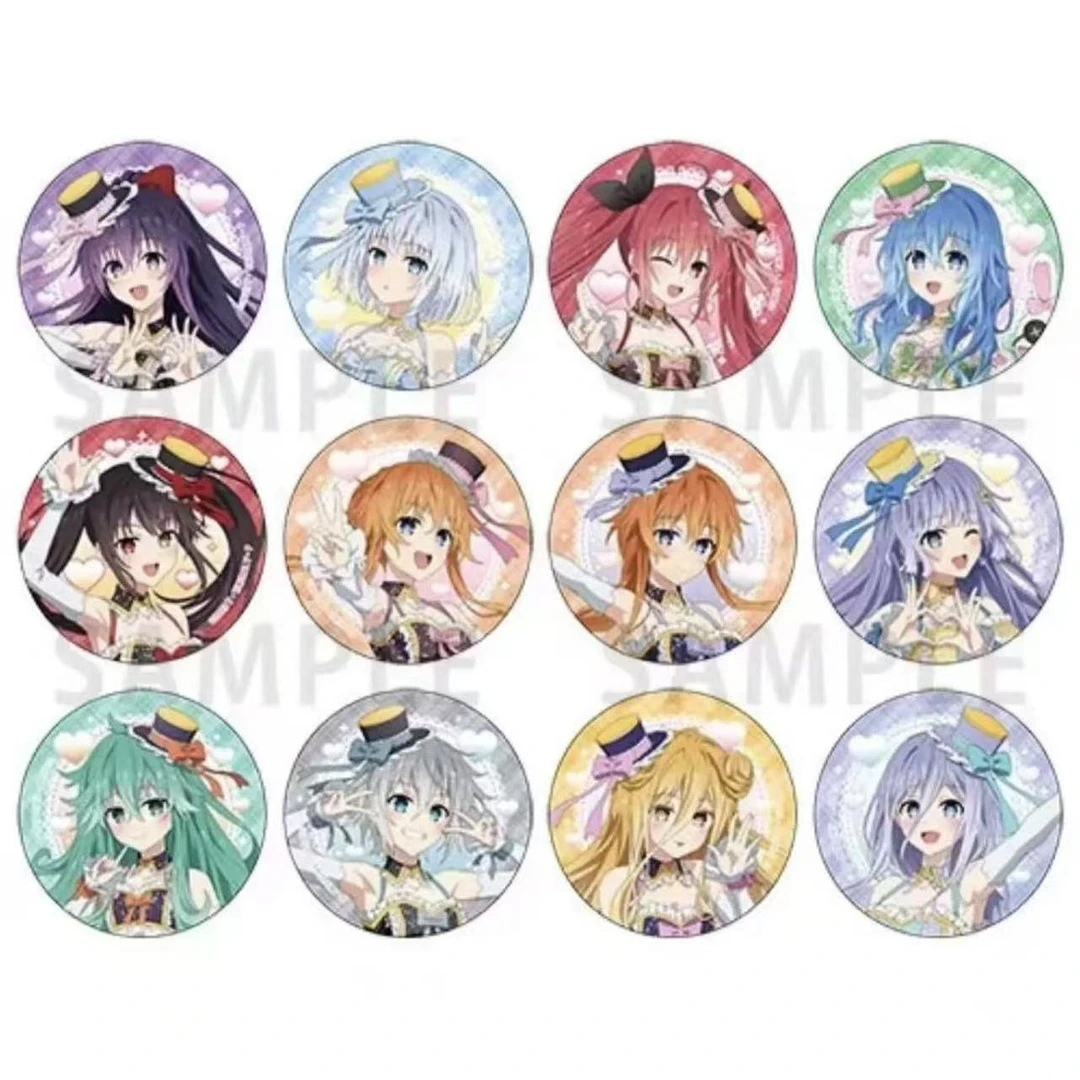 现货包邮 日谷正版 约会大作战 12周年纪念场贩舞娘吧唧徽章 盲袋