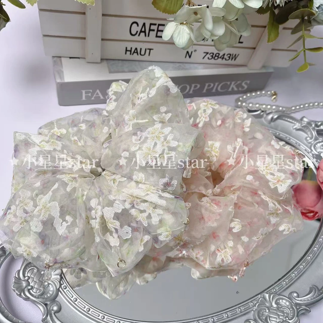 「弥花集」 春日温柔仙气蓬松碎花大肠圈发圈