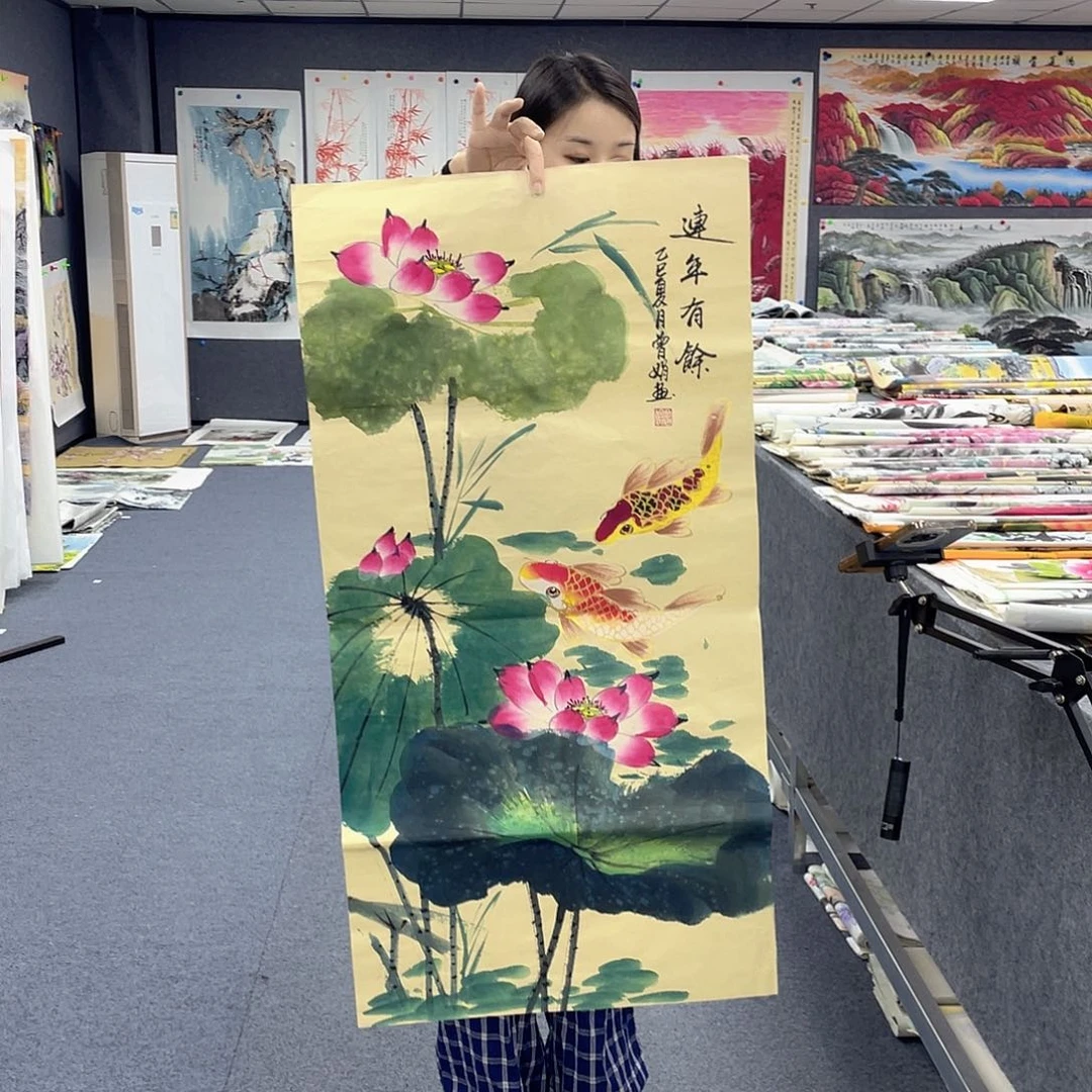 国画作品小姐姐放漏…