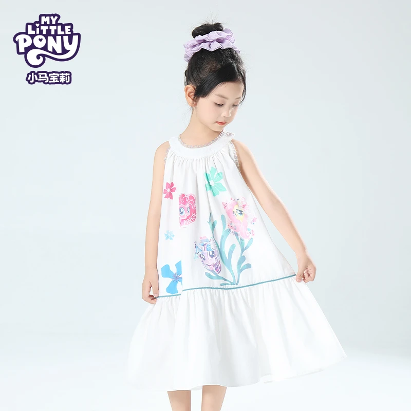 MY LITTLE PONY/小马宝莉2025夏季新款女宝漫画卡通纯棉连衣裙