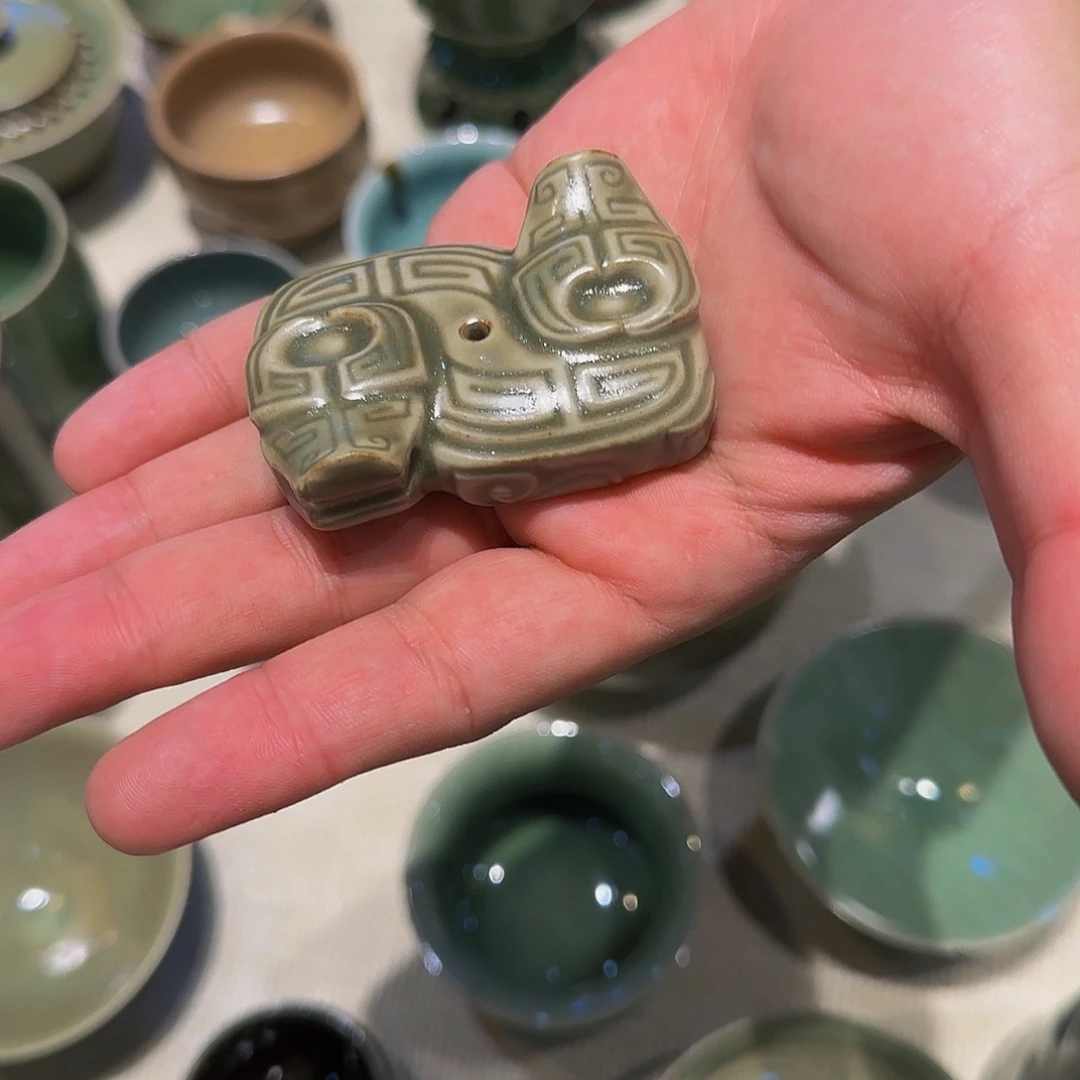 德炜龙窑柴烧一物一拍香插