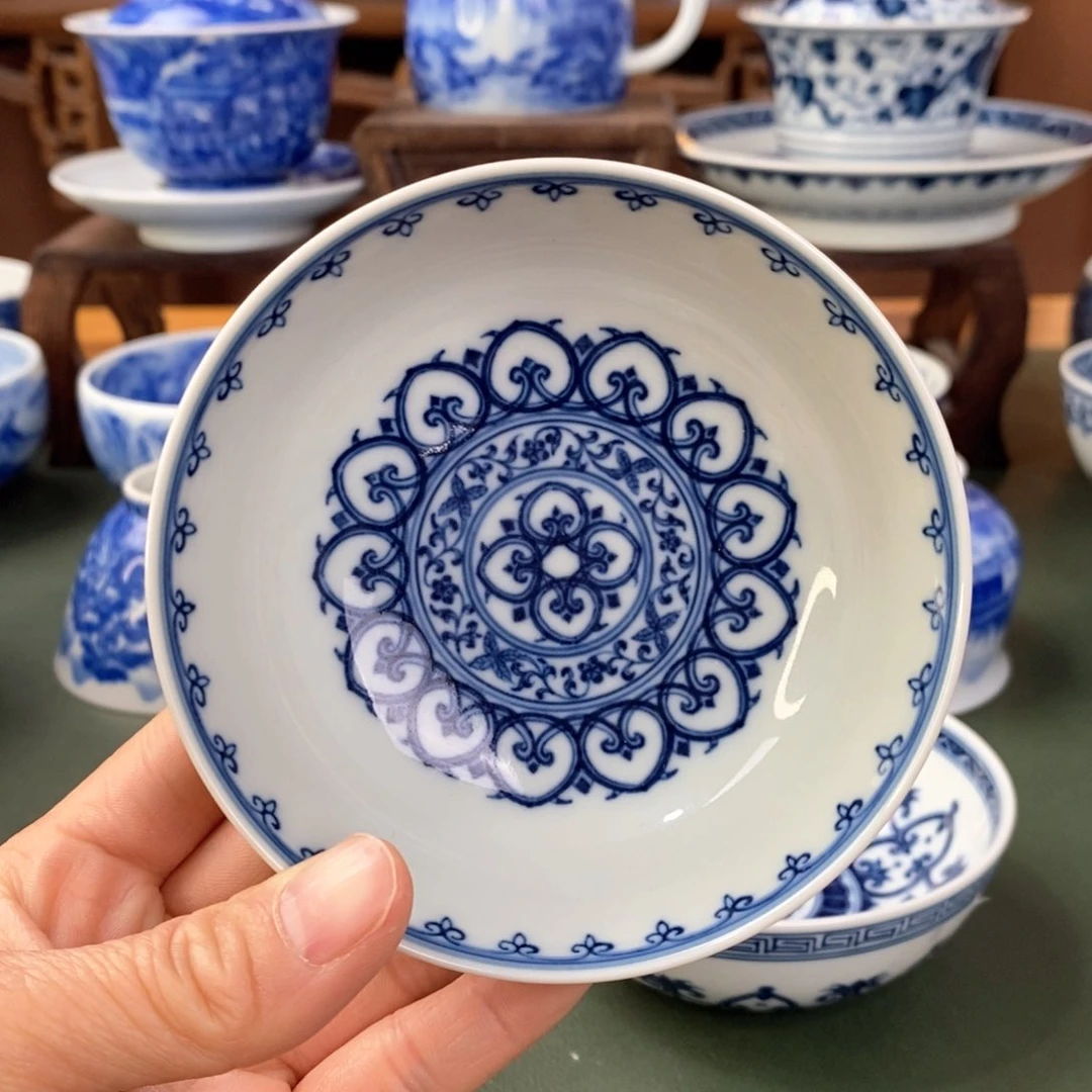 杯慢****羊景德镇陶瓷手工手绘