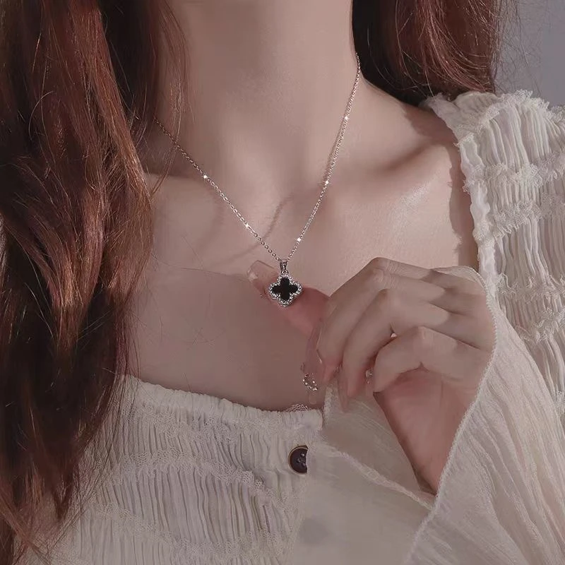 合金项链 项链四叶草项链ins时尚项链