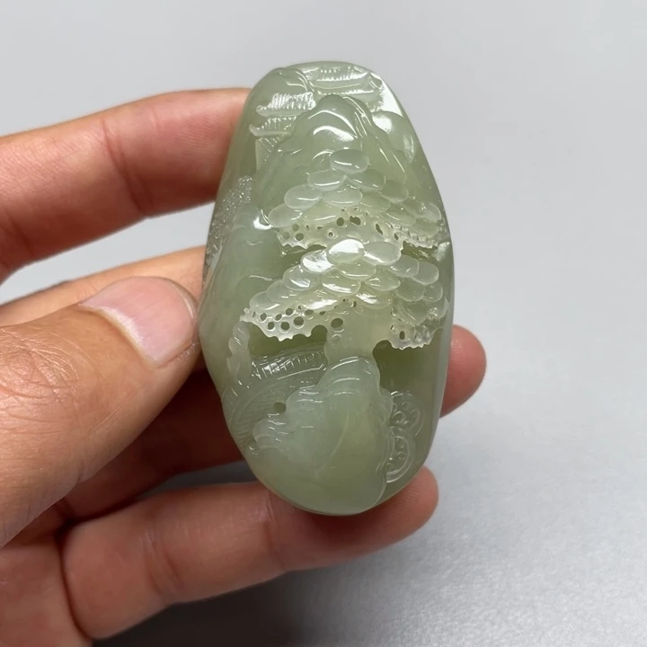 和田玉吊坠(不含链)未镶嵌非*