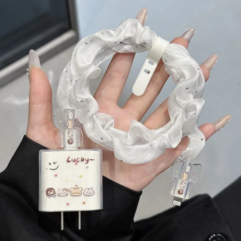 数据线保护套20w适用苹果15promax充电头16防摔软壳14 13防折断12