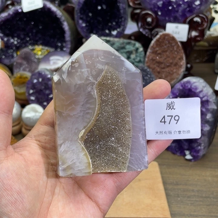 水晶未镶嵌珠宝半成品