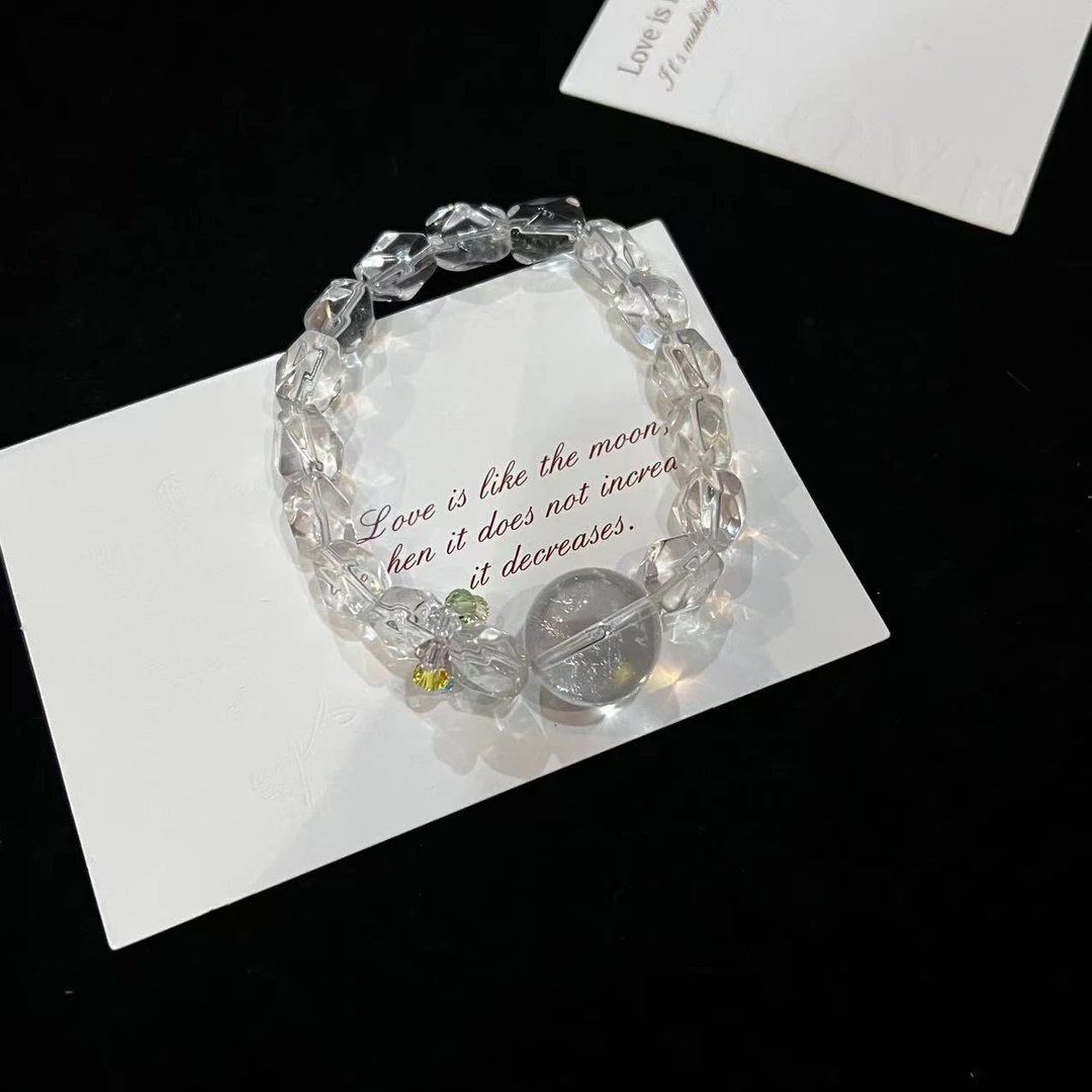 F432 白水随行+顶珠白水设计款手串 多样性发一