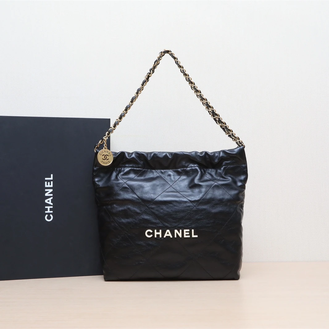 99新 Chanel/香奈儿 【66活动】22Bag Tote托特包 小号 白扣