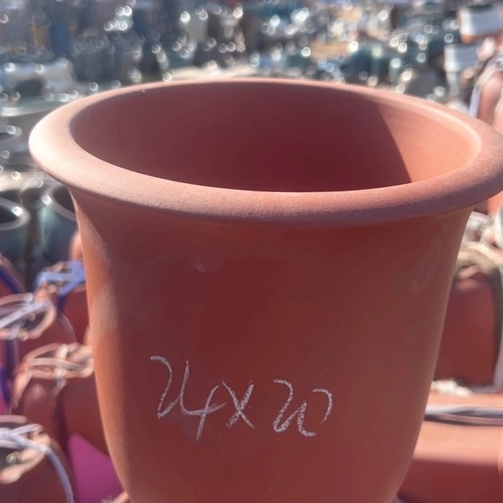 红陶紫砂兰花盆微瑕