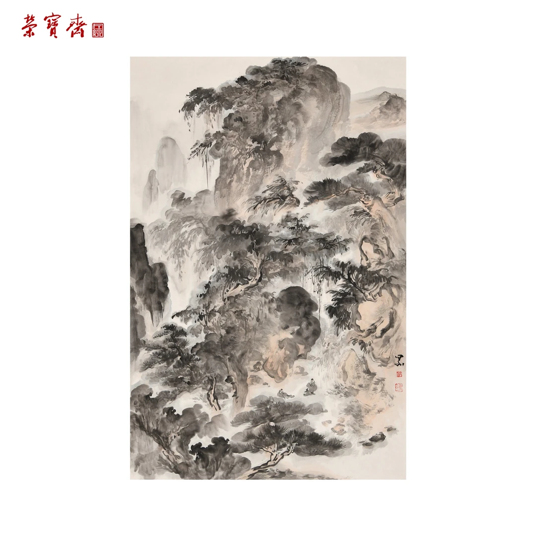 -2(RBZZX2893)《闲牧春山》 书画 纸本已托 104.5*68.5cm