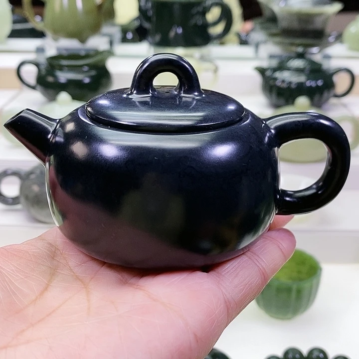 未镶嵌和田玉挂件茶壶170m l