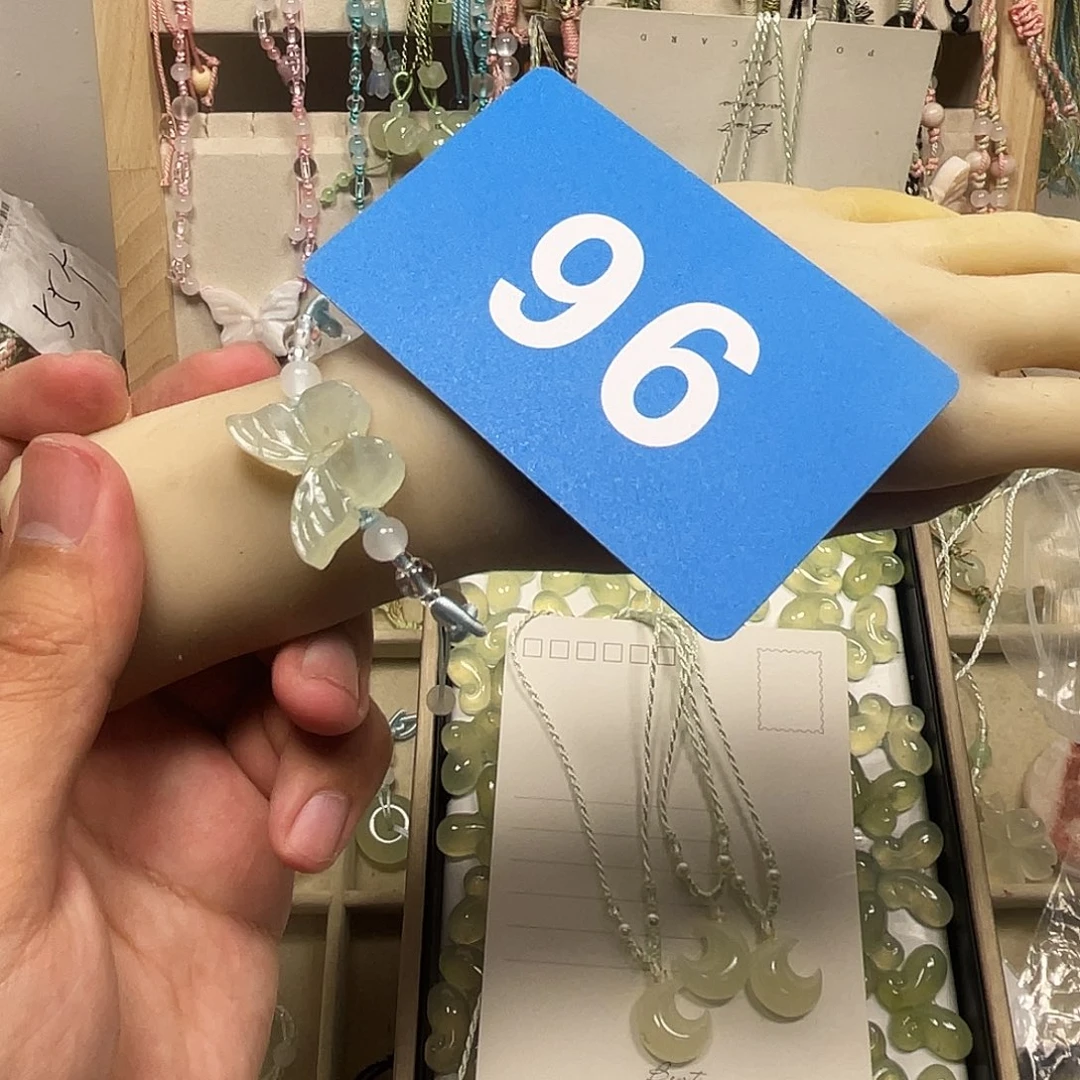 蛇纹石玉合金颈饰
