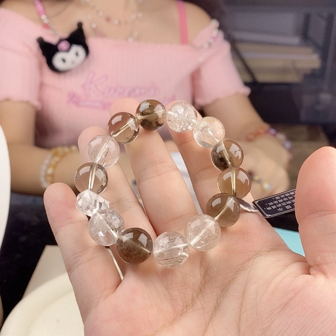 银S925镀金镶嵌手链水晶
