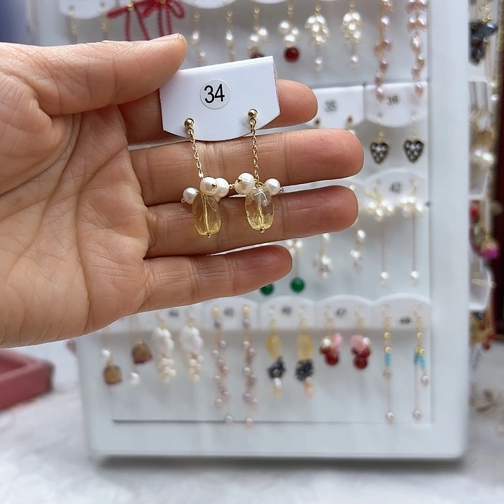 淡水珍珠发饰银S925镶嵌