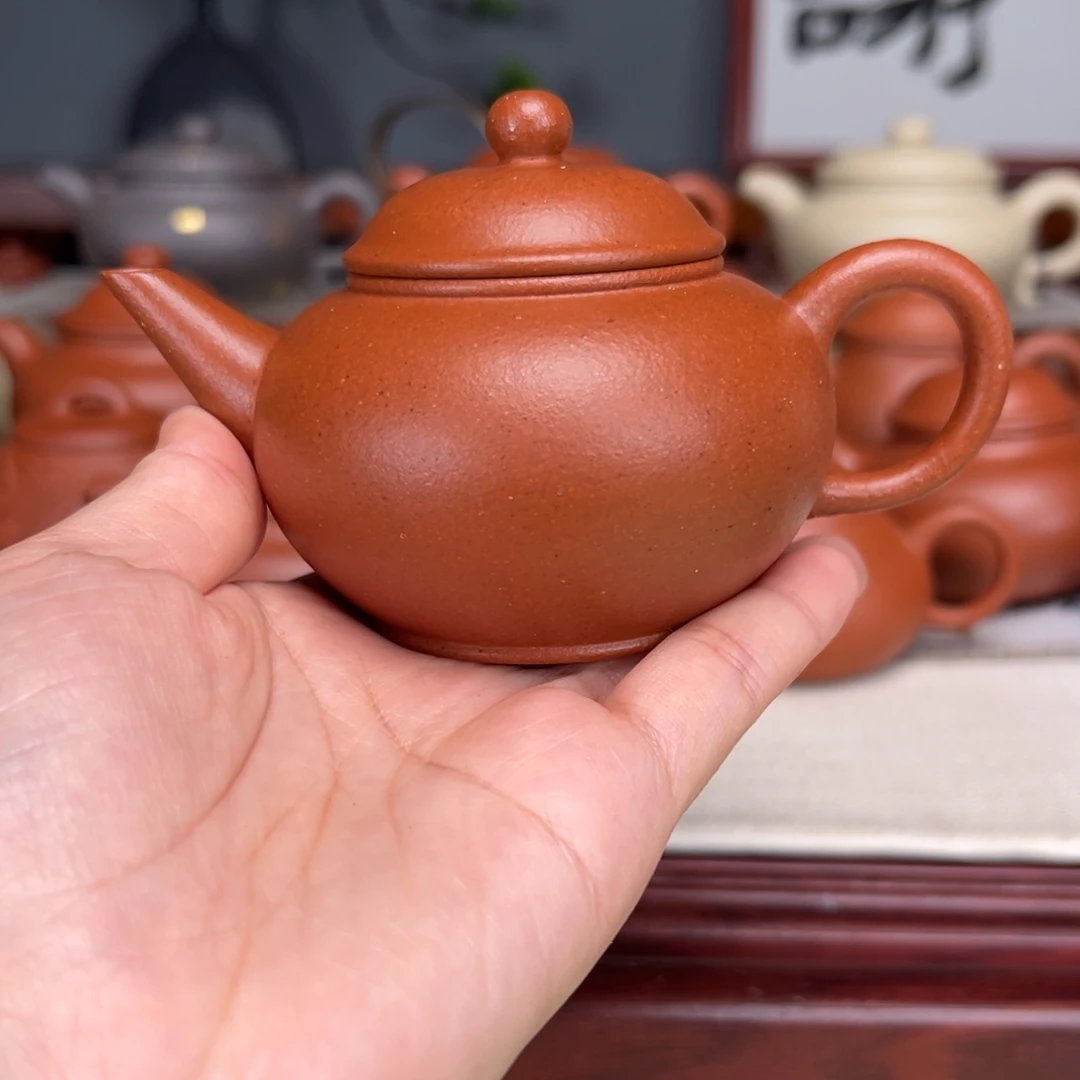 茶壶紫砂宝山红泥160