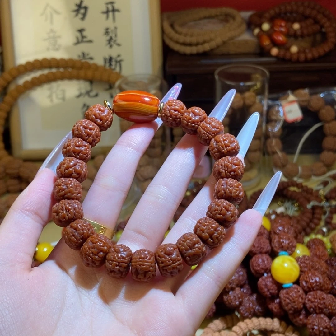 金刚菩提手串135玉化单圈藏切玛