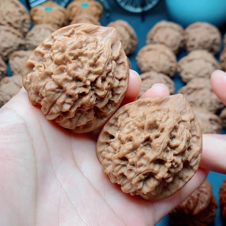 文玩核桃把件官帽44全品