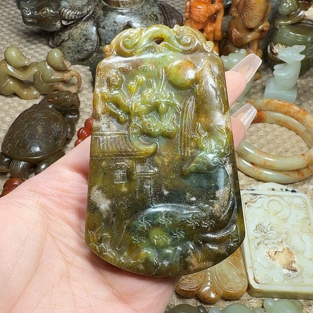 白玉菩提吊坠挂件