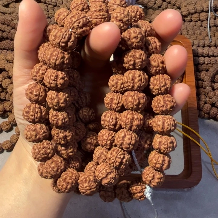 金刚菩提吊坠老**家凹底梅花108