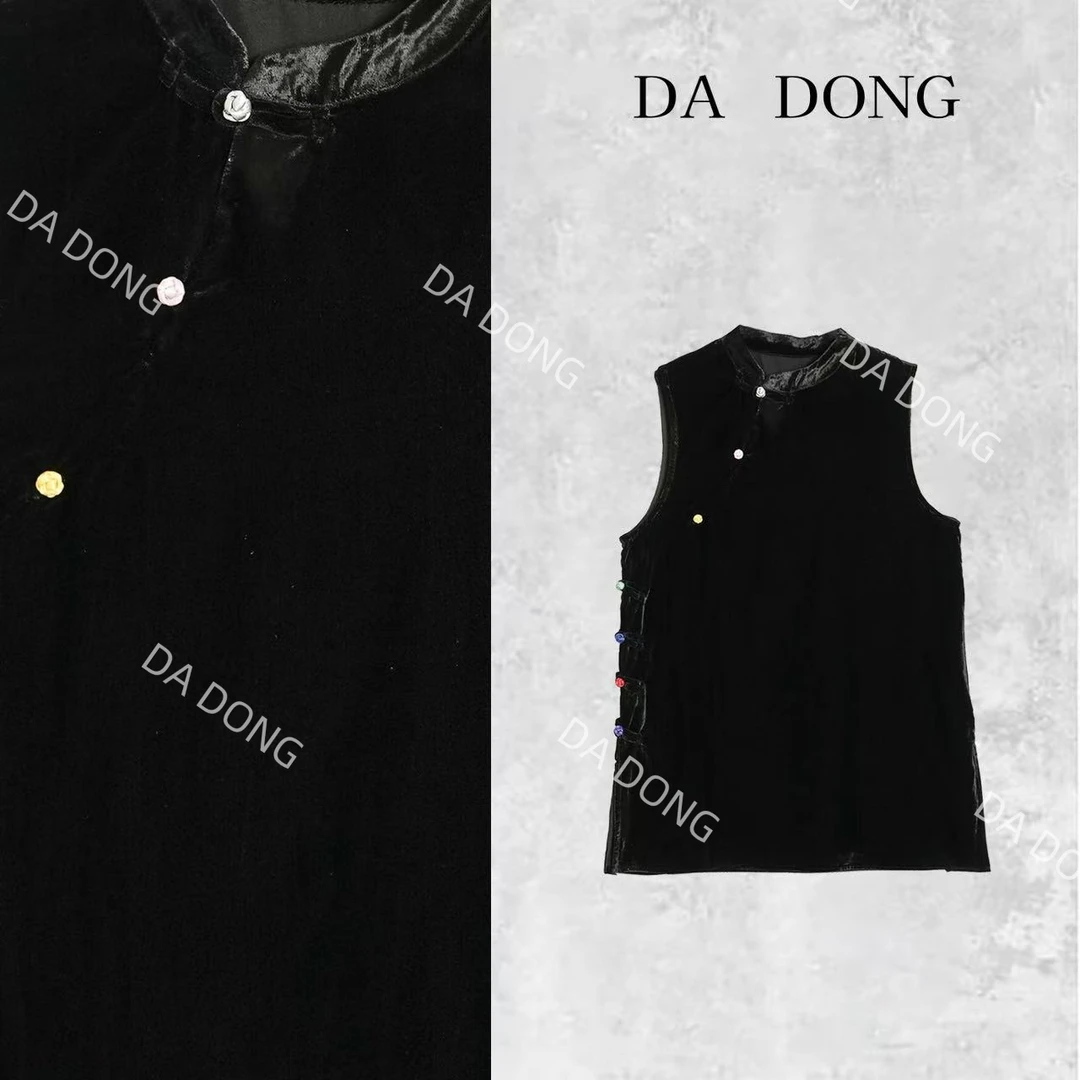 彩虹扣--中式国风气质时尚洋气碎花夏季复古显白休闲显瘦轻奢裙子