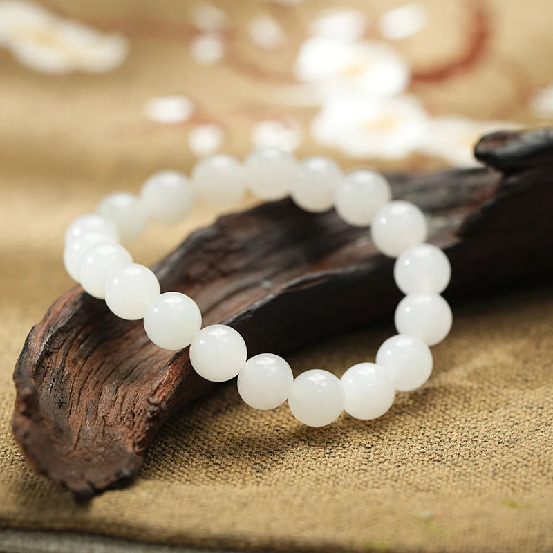 新疆皮山白胶猫卡12-11手串多样性发一