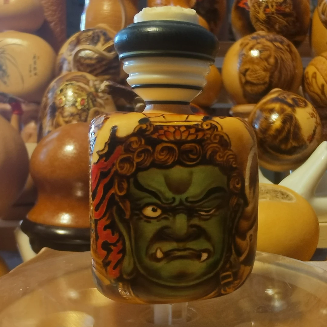 烙画文玩葫芦手把件扎基拉姆