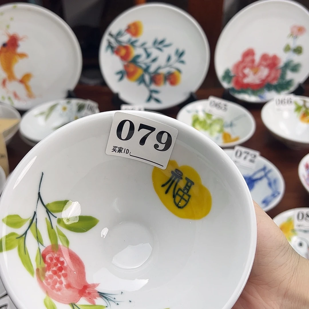 瓷片景德镇陶瓷手工手绘制作