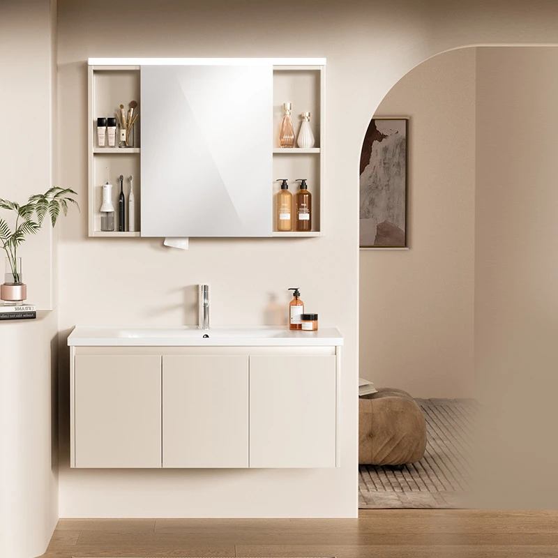 Hegii/恒洁BC2500S【国补】悦己奶油感应美妆智能镜陶瓷浴室柜