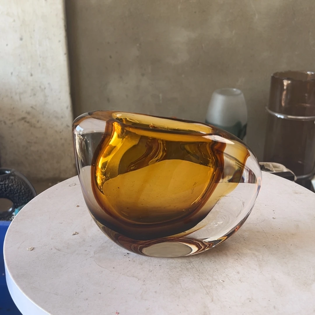 弘扬琉璃花器微瑕高度16