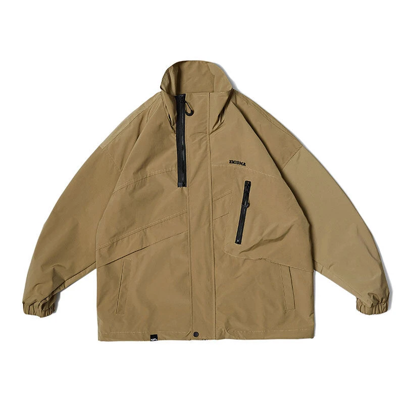 美式潮牌防风冲锋衣夹克男女工装外套-JK603