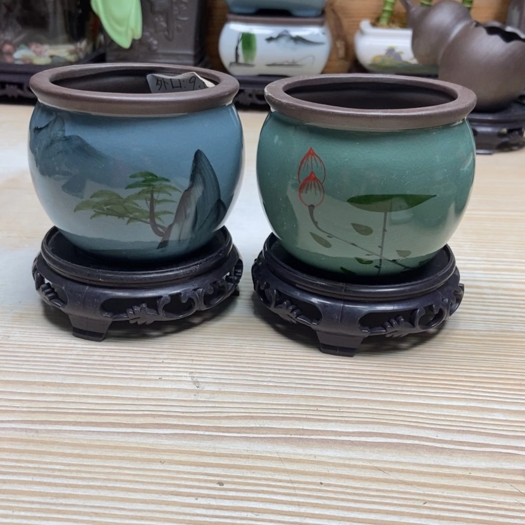 瓷片陶瓷花盆陶瓷艺术