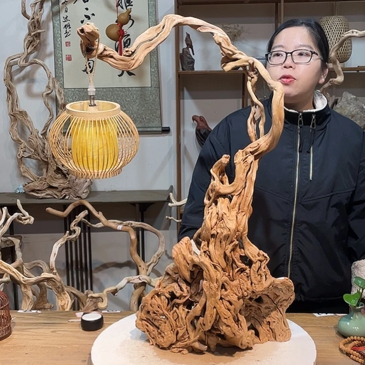 香榧木杜鹃根根艺摆件5