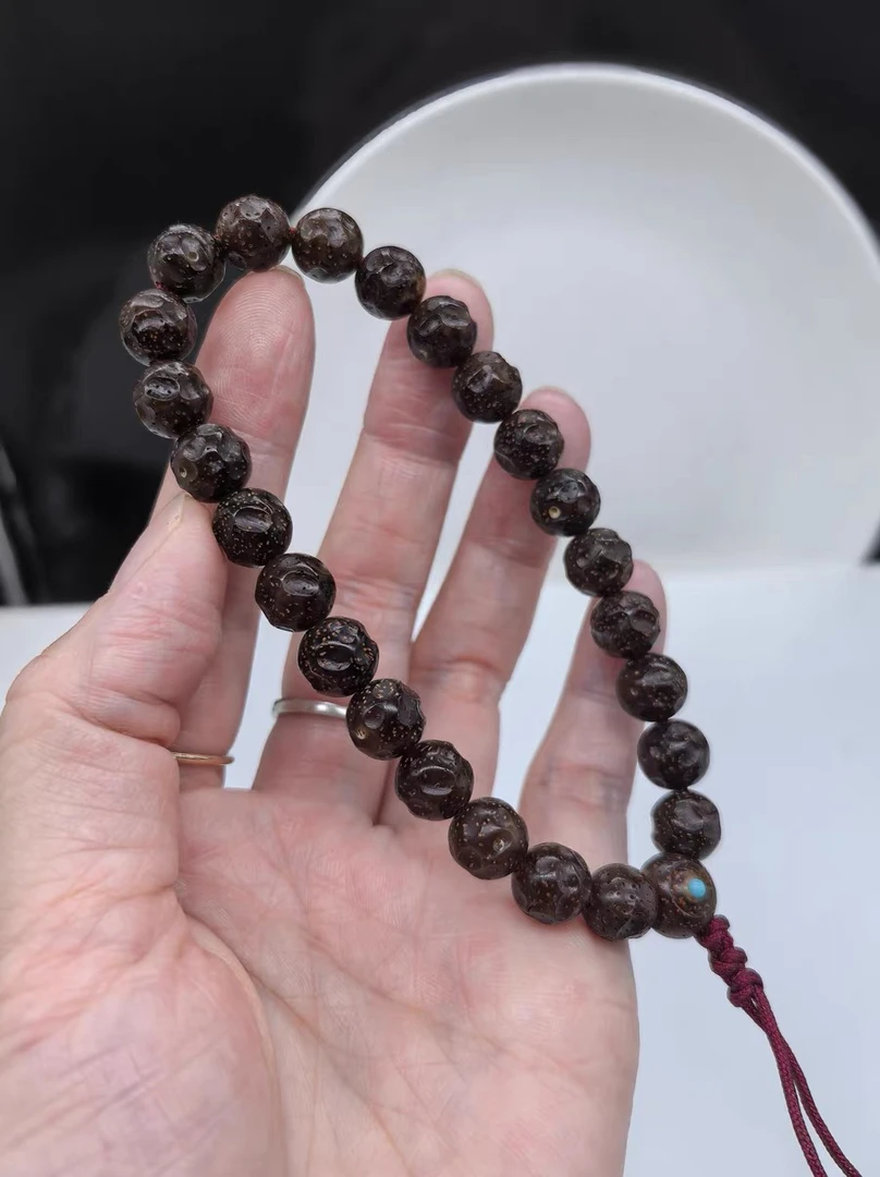 收藏毕业级落地老陈籽10圆雕刻无相魔球灯透十足单圈手持