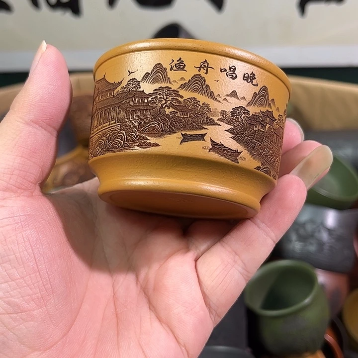 茶杯紫砂全手工紫砂主人杯
