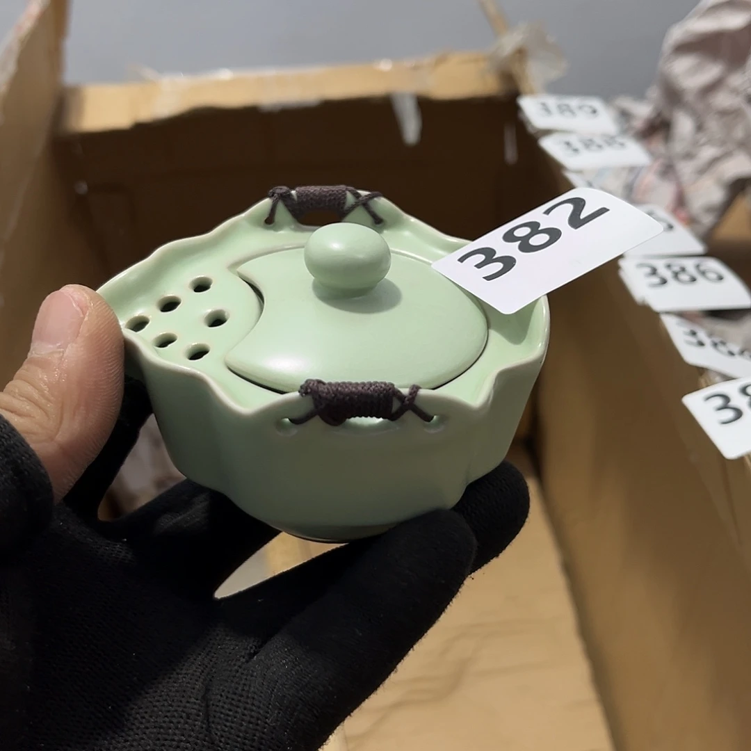 瓷片茶摆件工艺品摆件666