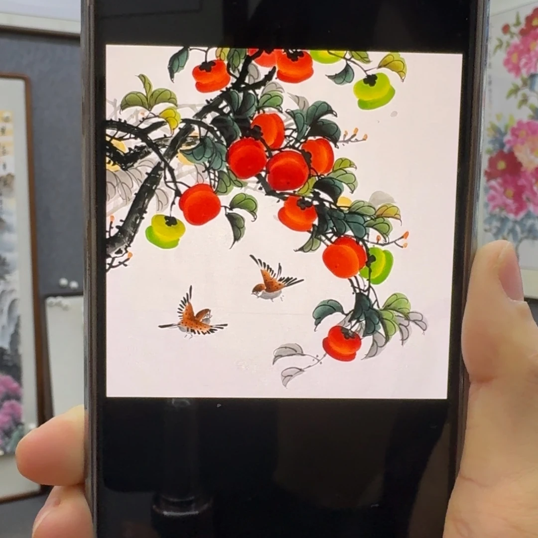 国画四尺斗方事事如意画芯一副