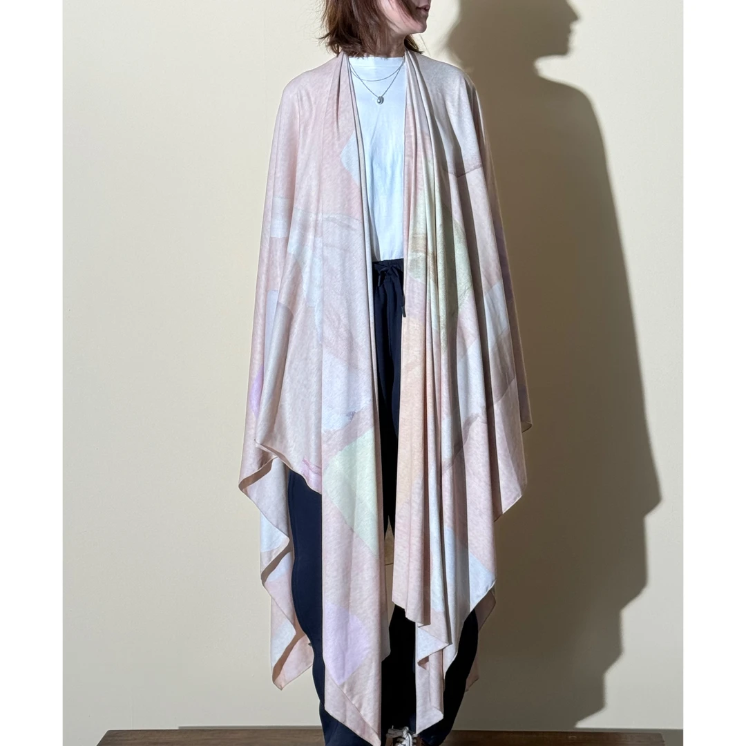 Giorgio Morandi 莫兰迪 艺术设计感长款大披肩秋冬室内外搭