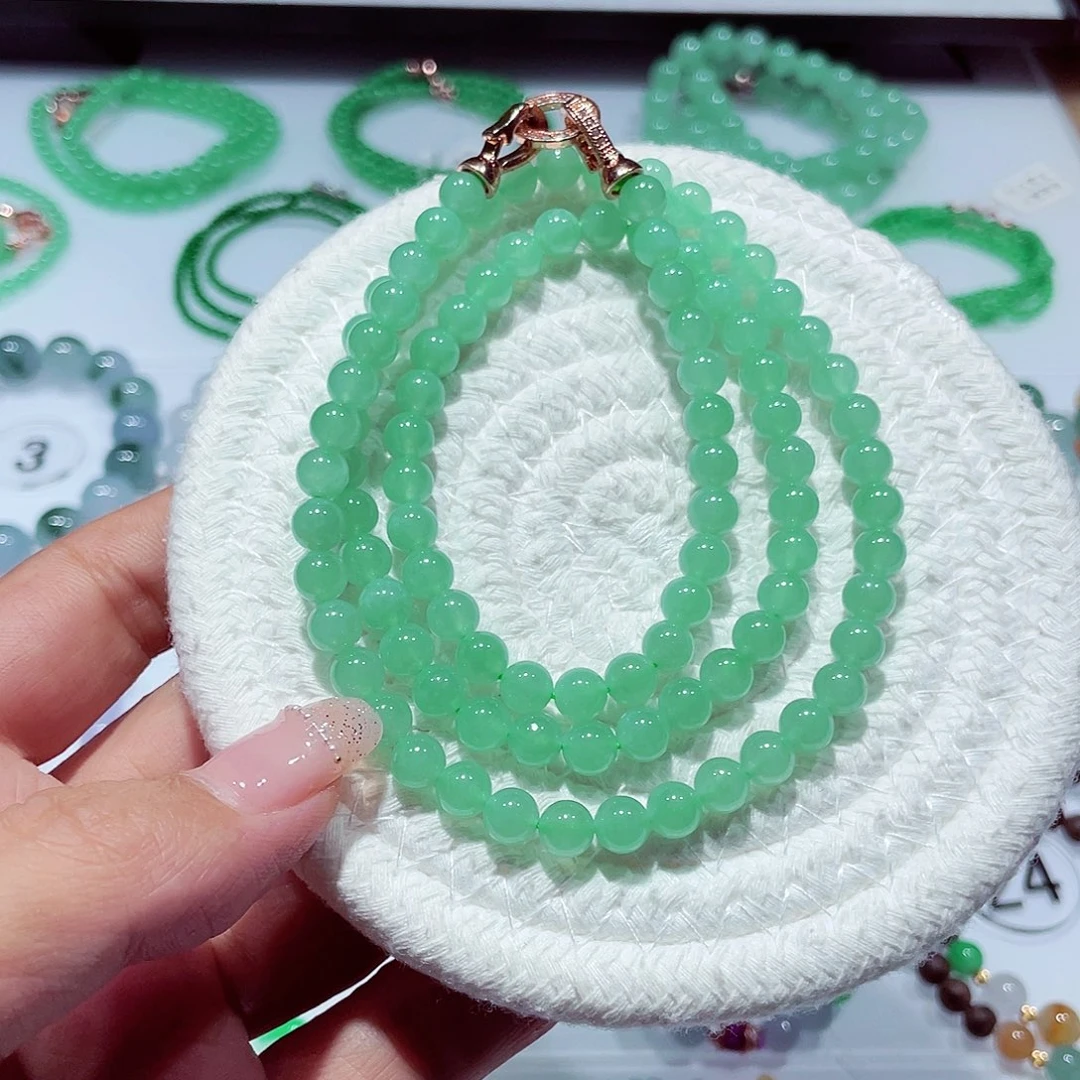 未镶嵌手链翡翠天然缅甸翡翠A货卡6