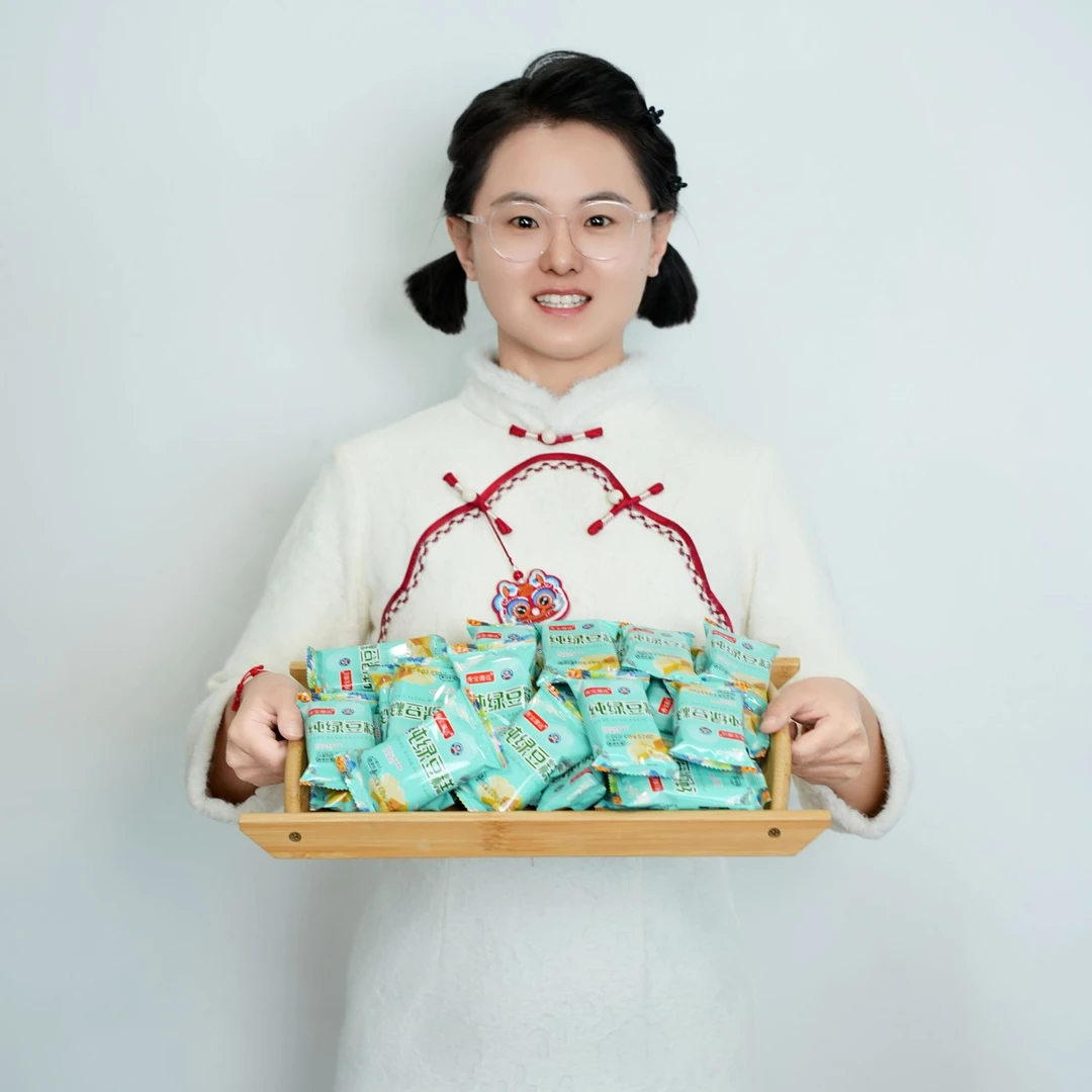 [秀宝溜达]独立小包装纯绿豆糕2斤装