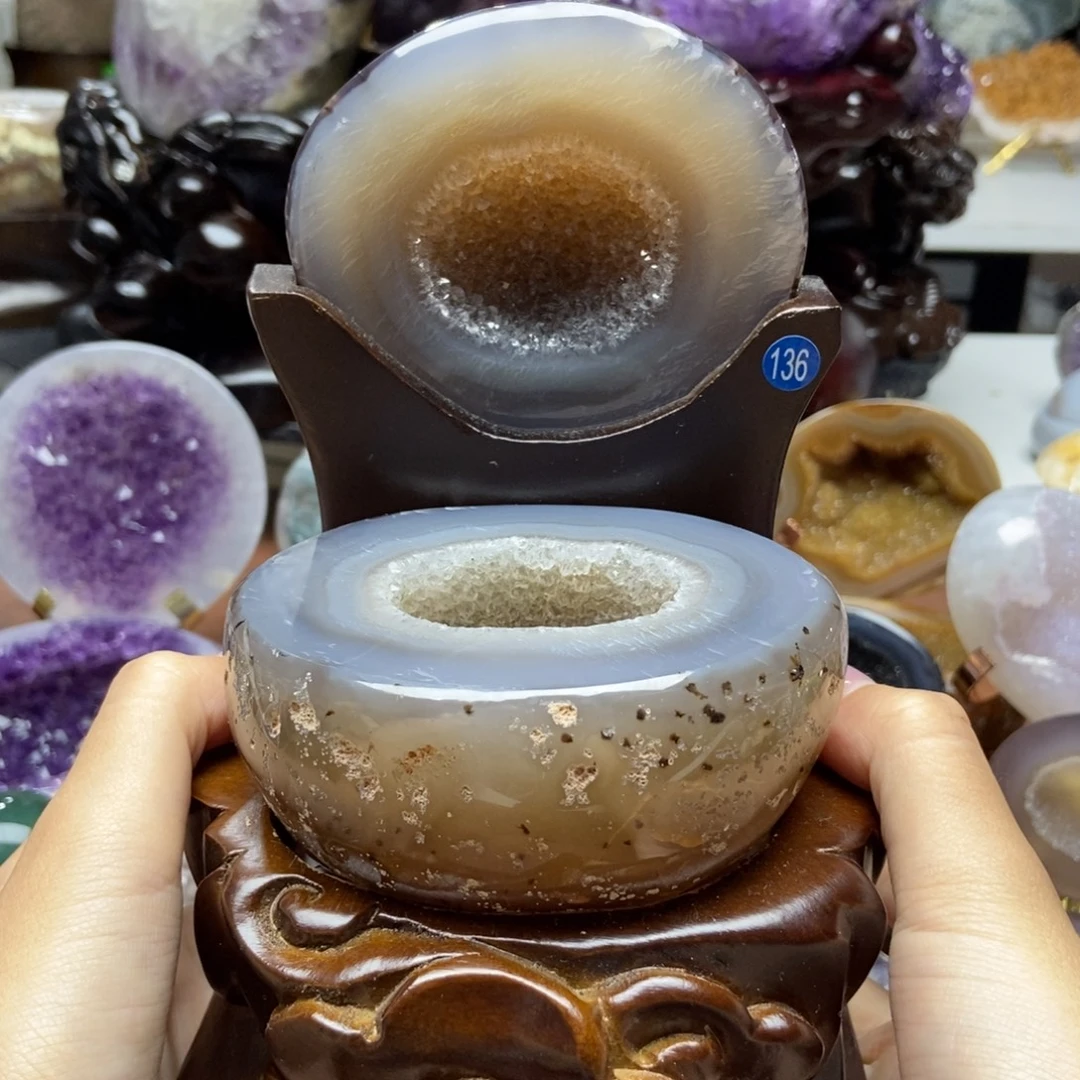 紫晶摆件未镶嵌水晶