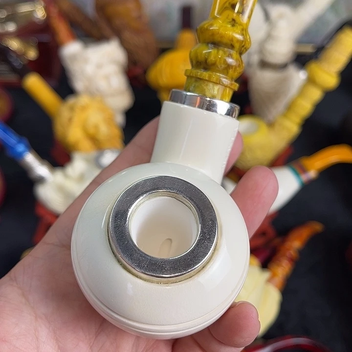 海泡石烟斗超大号空腔飞碟牛头206