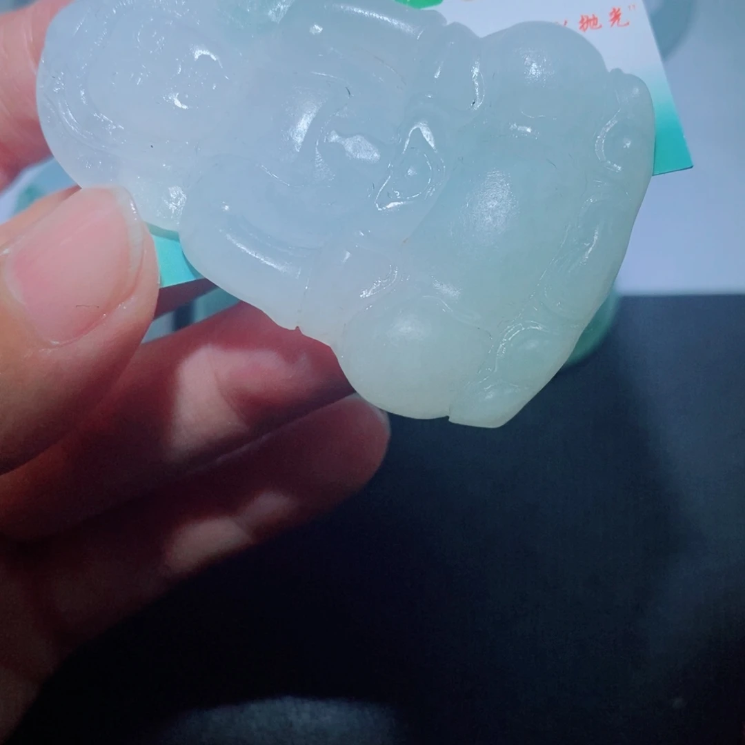 定制翡翠未镶嵌毛货吊坠