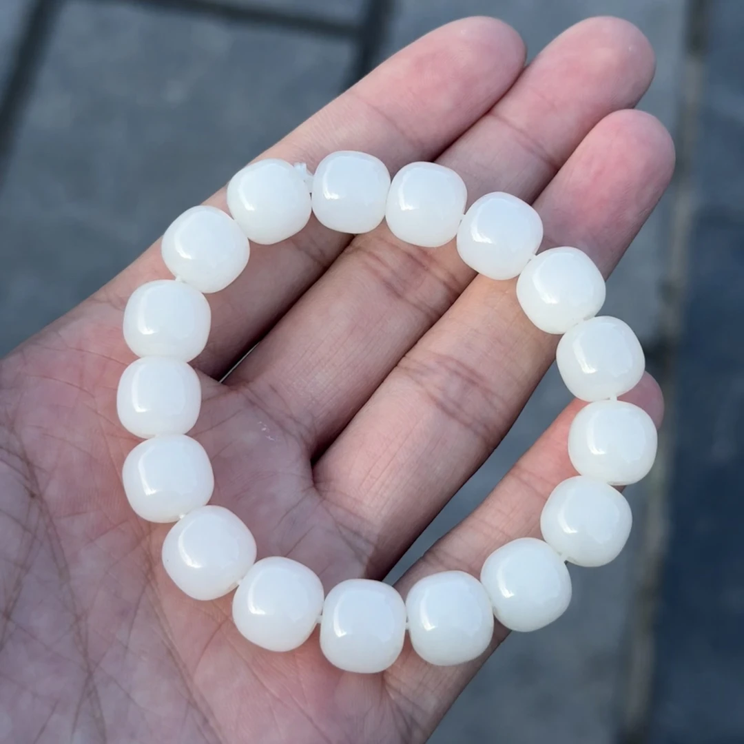和田玉和田玉白玉手串