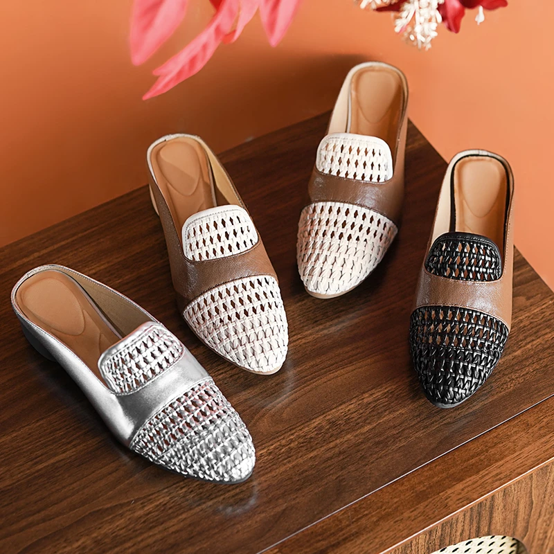 3cm/法式包头拖鞋女时尚镂空 M200